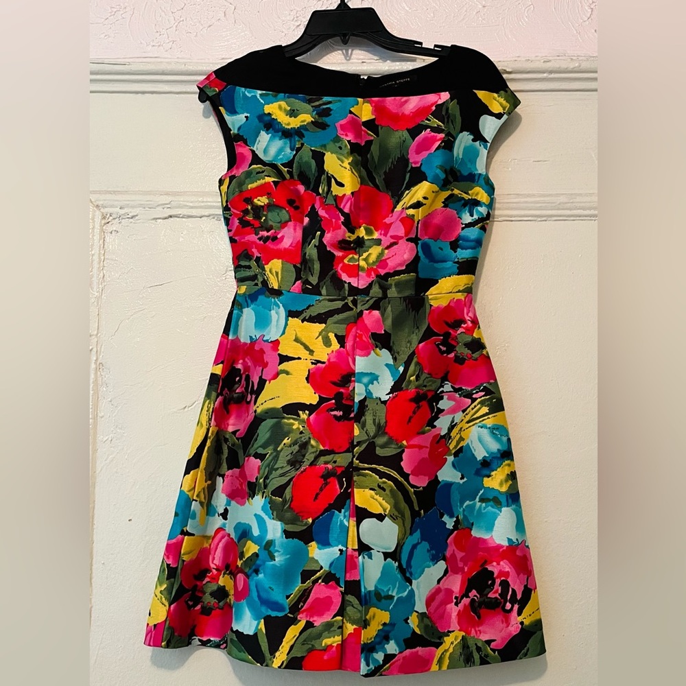 Cynthia Steffe Floral Print A Line Dress